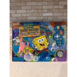 Vintage SpongeBob SquarePants Bikini Bottom Book Of Games Nickelodeon